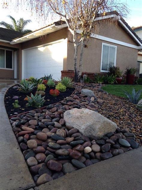 60 Awesome Front Yard Rock Garden Landscaping Ideas 39 Front Yard