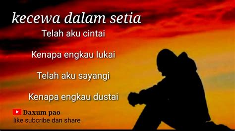 We did not find results for: Thomas arya💔 kecewa dalam setia (lirik) - YouTube