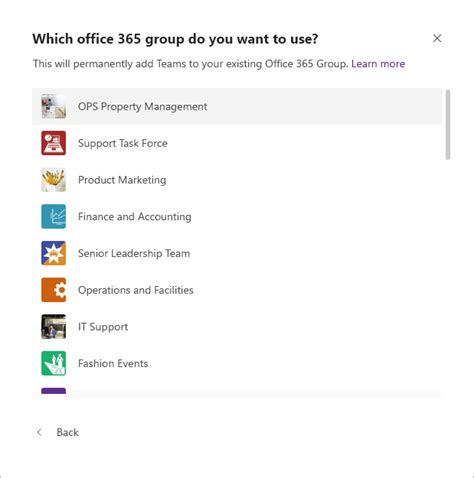 End users can reset their active directory (network) passwords. Create a team from an existing group - Office Support