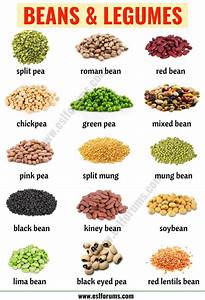 Types Of Beans 15 Different Types Of Beans Legumes With The Picture