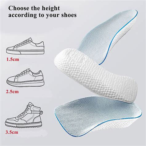 Invisible Height Increase Half Insole For Men Women Arch Support Sport