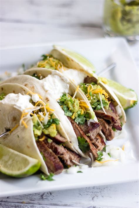 Mexican Steak Tacos With Simple Guacamole Gimme Delicious