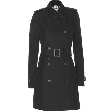 Burberry London Buckingham Cotton Trench Coat In Black Black True To Size Loose Fit Lyst