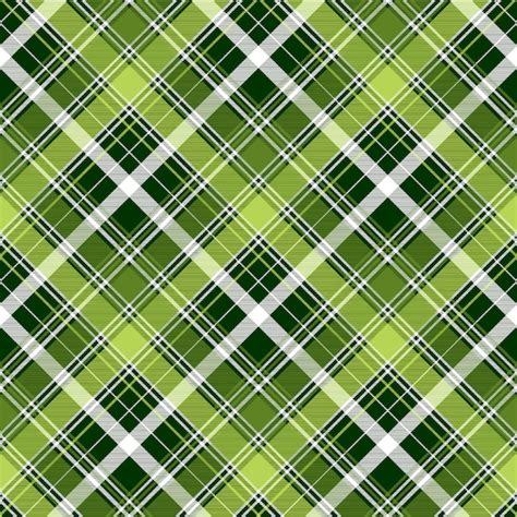 Premium Vector Green Irish Diagonal Abstract Plaid Seamless Pattern