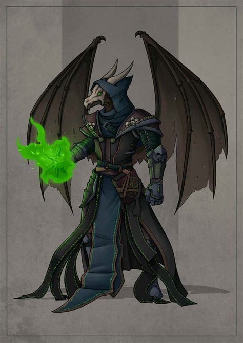 Hellas Dragonborn Necromancer By Silkynoire On Deviantart