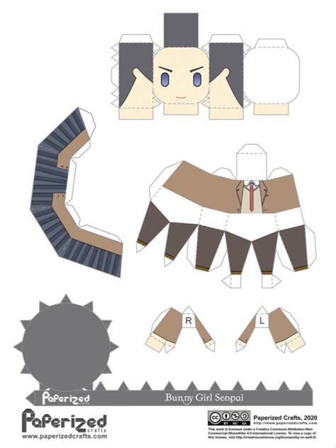 Mai San Papercraft Pt Anime Paper Anime Crafts Paper Doll Template
