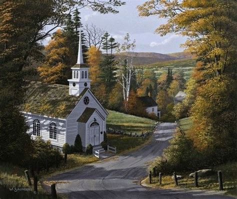 Glorious Fall Bill Saunders Church Pictures Country Church Old