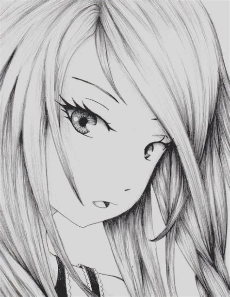 Beautiful Anime Girls Drawings 46 Photos Drawings For Sketching And