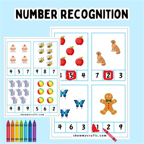Number Recognition Worksheets 1 20
