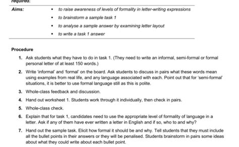 Formal Letter Structure Ielts Ielts Writing Lesson 2 General Task 1