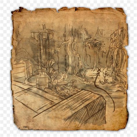 Treasure Map Elder Scrolls Online Clockwork City Video Game PNG