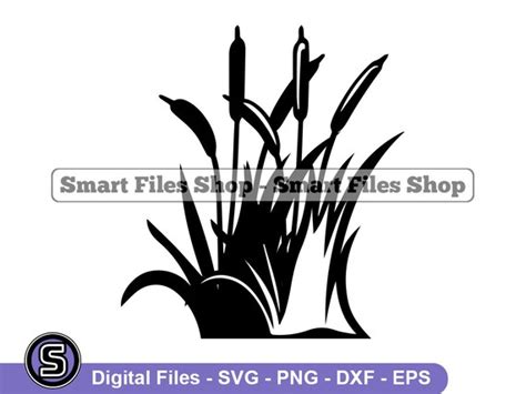 Bull Rush Plant Svg Bull Rush Plant Dxf Bull Rush Plant Png Etsy