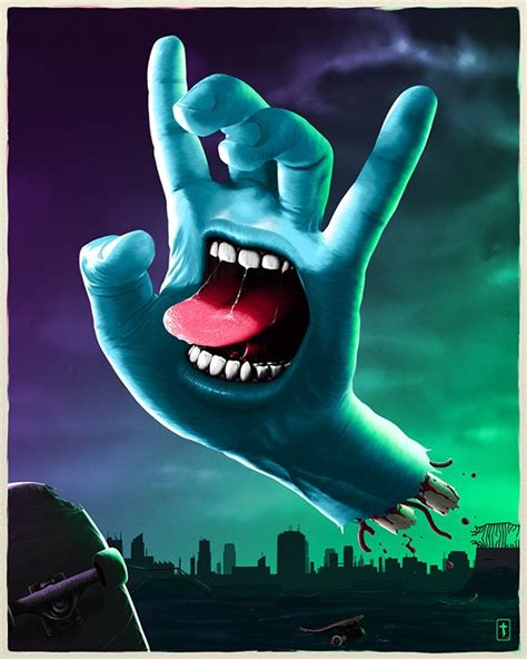 The Screaming Hand Tribute To Jim Phillips Who Created The Famous