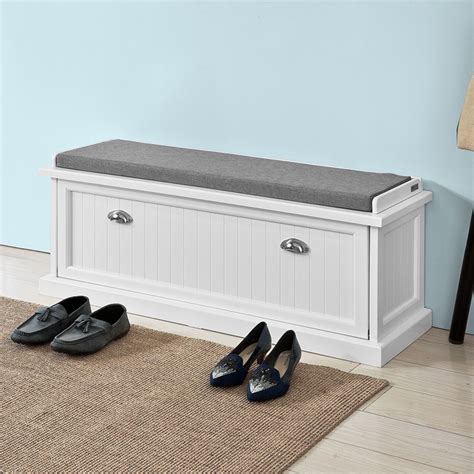 Sobuy® Padded Hallway Shoe Storage Bench Entryway Seat Organizer