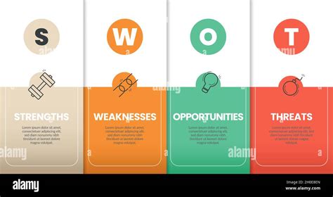 Infographic Design Template Has Four Elements With Linear Icons And