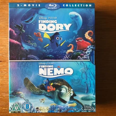 Finding Nemo Finding Dory Movie Collection Blu Ray Boxset Pixar New