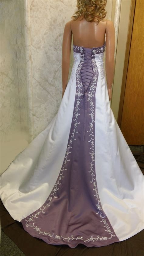 Wedding Dress With Purple Accents Ariella Myanna