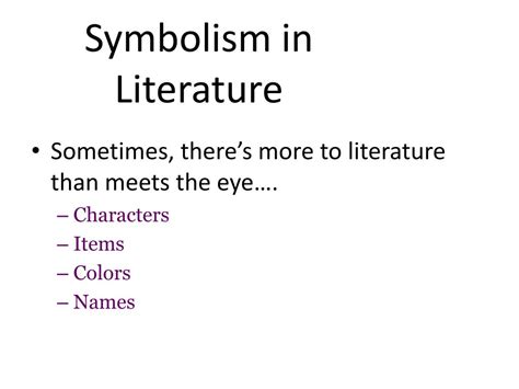 How To Identify Symbolism In Literature