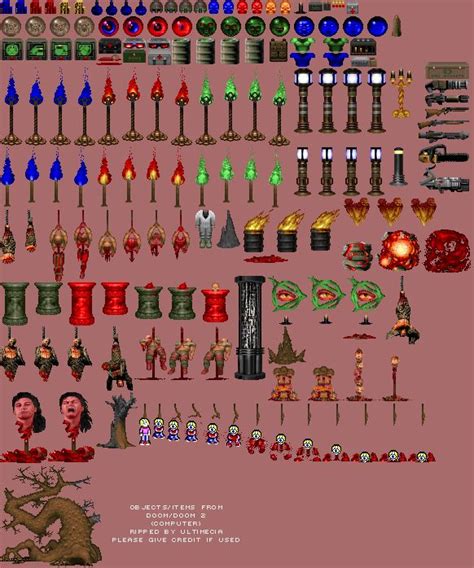 Computer Doom Doom 2 Items And Objects The Spriters Resource