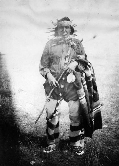 Turning Bear A Native American Yanktonai Sioux Man Poses Outdoors