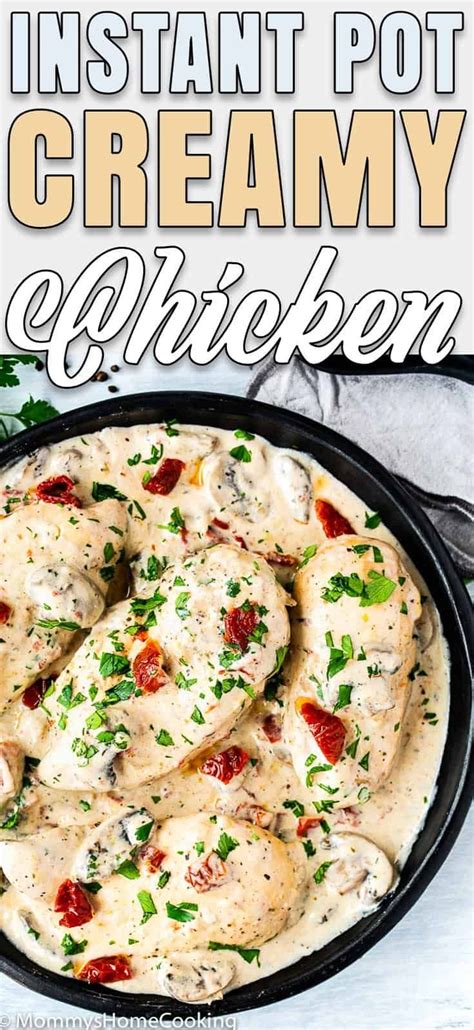 Chicken breast with pancetta cream and peas. Instant Pot Creamy Chicken with Mushrooms | Recipe | Food ...