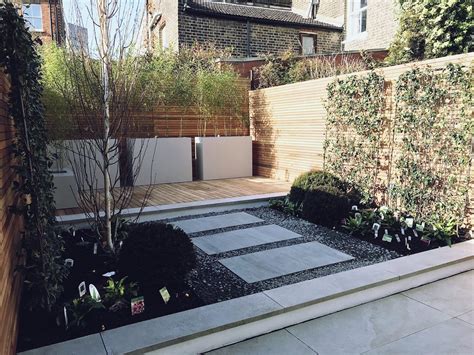Modern Contemporary Garden Design London Balau Decking Jasmine Living