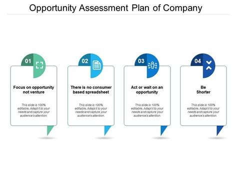 Opportunity Assessment Plan Of Company Presentation Powerpoint