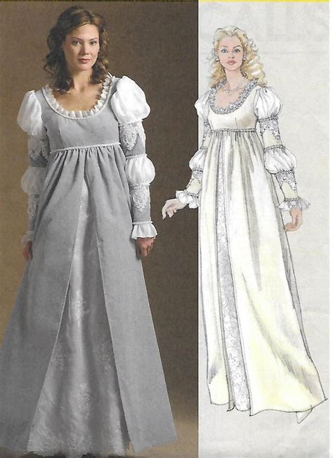 Renaissance Medieval Dress Pattern By Mccalls 5444 Size 14 20