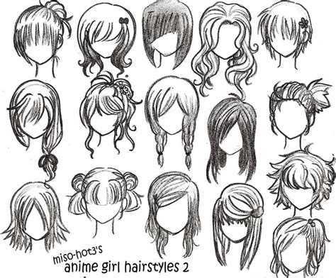 That's why i drew my own 50 hairstyles~ it was an awesome exercise and i love to draw hair! Drawings: anime hairstyles