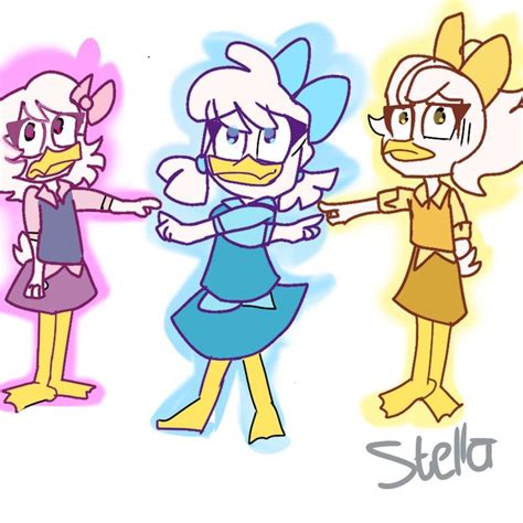 💖💙💛webby June And May Ducktales Stella Lovers Duck Fannart🦆 Duck