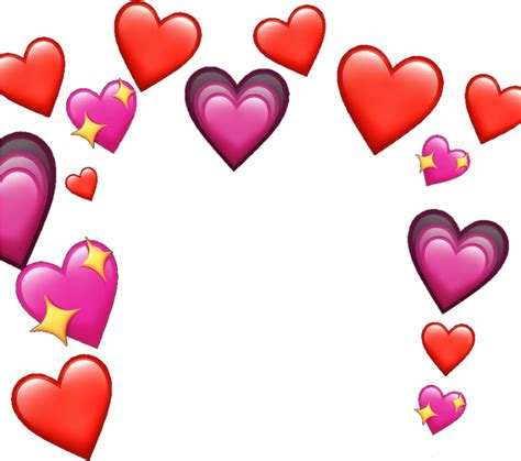 Transparent Pastel Heart Clipart Heart Emoji Meme Transparent Hd Png