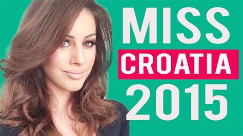 Barbara Ljiljak Wins Miss Universe Croatia 2015 Youtube