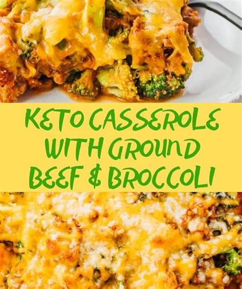 Maybe you would like to learn more about one of these? Keto Casserole With Ground Beef & Broccoli - Food Menu