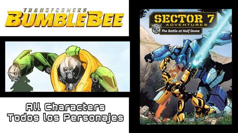 Transformers Bumblebee Sector 7 Adventures Comic Sequel All Characters