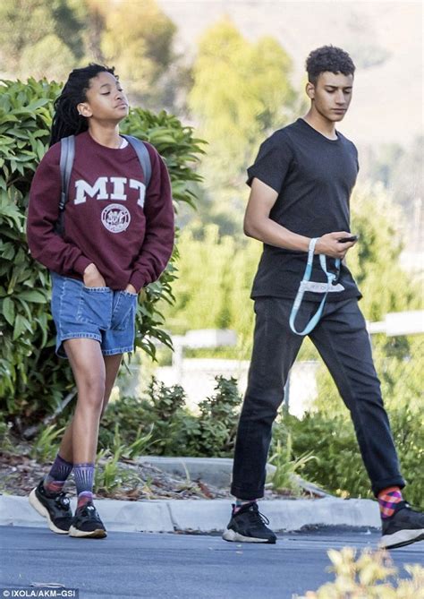 Jaden Smith Cuddles And Kisses Girlfriend Sarah Snyders Neck Daily