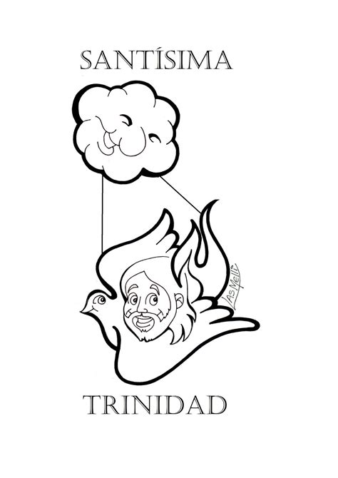 Dibujo Sant Sima Trinidad Educacion Religiosa