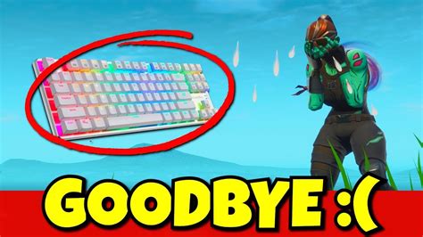 Can i play battle royale on pc with a controller? i am not using this keyboard anymore... (goodbye) - YouTube