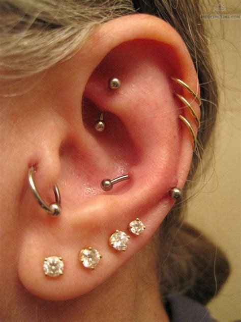 50 Beautiful Ear Piercings Art And Design Earings Piercings Cool