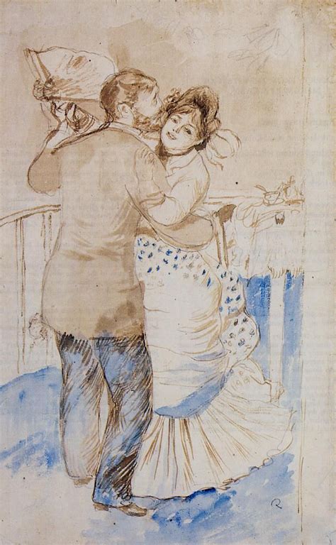 1883 Country Dance Study Pierre Auguste Renoir Pinturas Arte Y