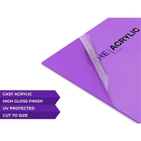 Gloss Purple Acrylic Sheet
