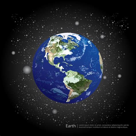 Planet Earth Vector Illustration 2442243 Vector Art At Vecteezy