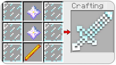 How To Craft A Glass Sword Secret Recipe Overpowered Minecraft 113 Crafting Recipe Youtube