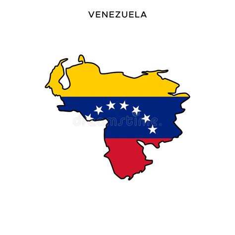 Mapa De La Plantilla De Diseño Vectorial De Venezuela Ilustración Del