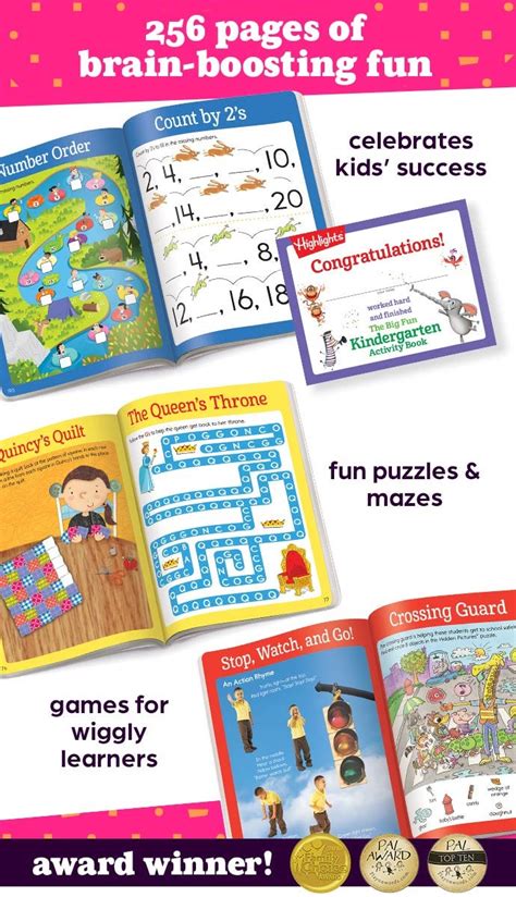 Big Fun Kindergarten Workbook Highlights For Children