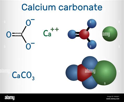 Calcium Carbonate Molecule It Is An Ionic Compound The Carbonic Salt
