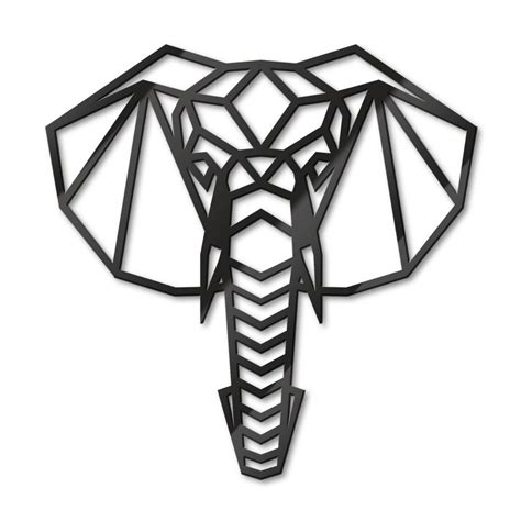 Tolle Deko Idee Für Elefanten Fans Origami Geometric Tattoo Wall Art