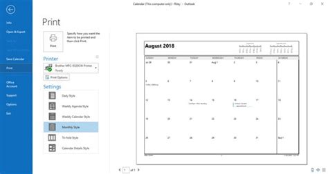 How To Print Your Outlook Calendar Dummies