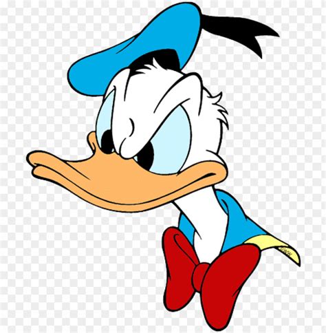 Donald Duck Clipart Duck Face Donald Duck Angry Face Png Image With