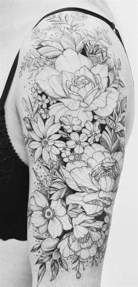 Simple Geometric Tattoos Best Flower Tattoo Design Black And White