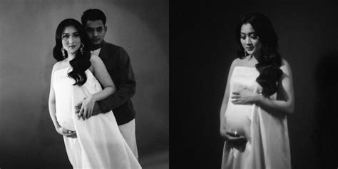 potret maternity shoot yeni inka anggun dalam balutan kain sutra diadona id
